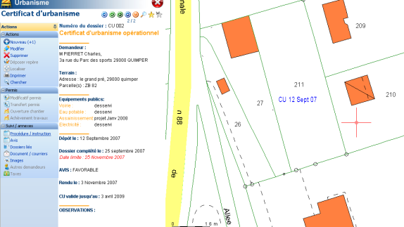 Liaison avec la cartographie