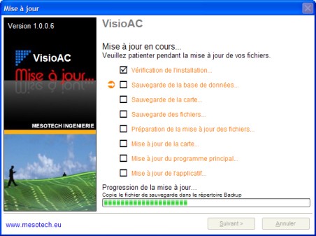 Mise &agrave; jour
