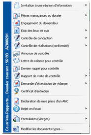 Édition de courriers et rapports