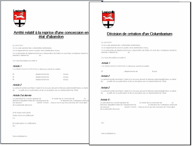 Édition de courriers et rapports