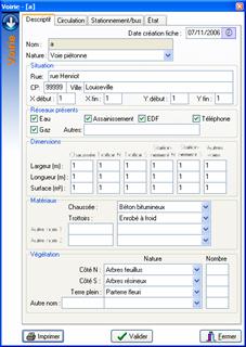 Gestion des Voiries